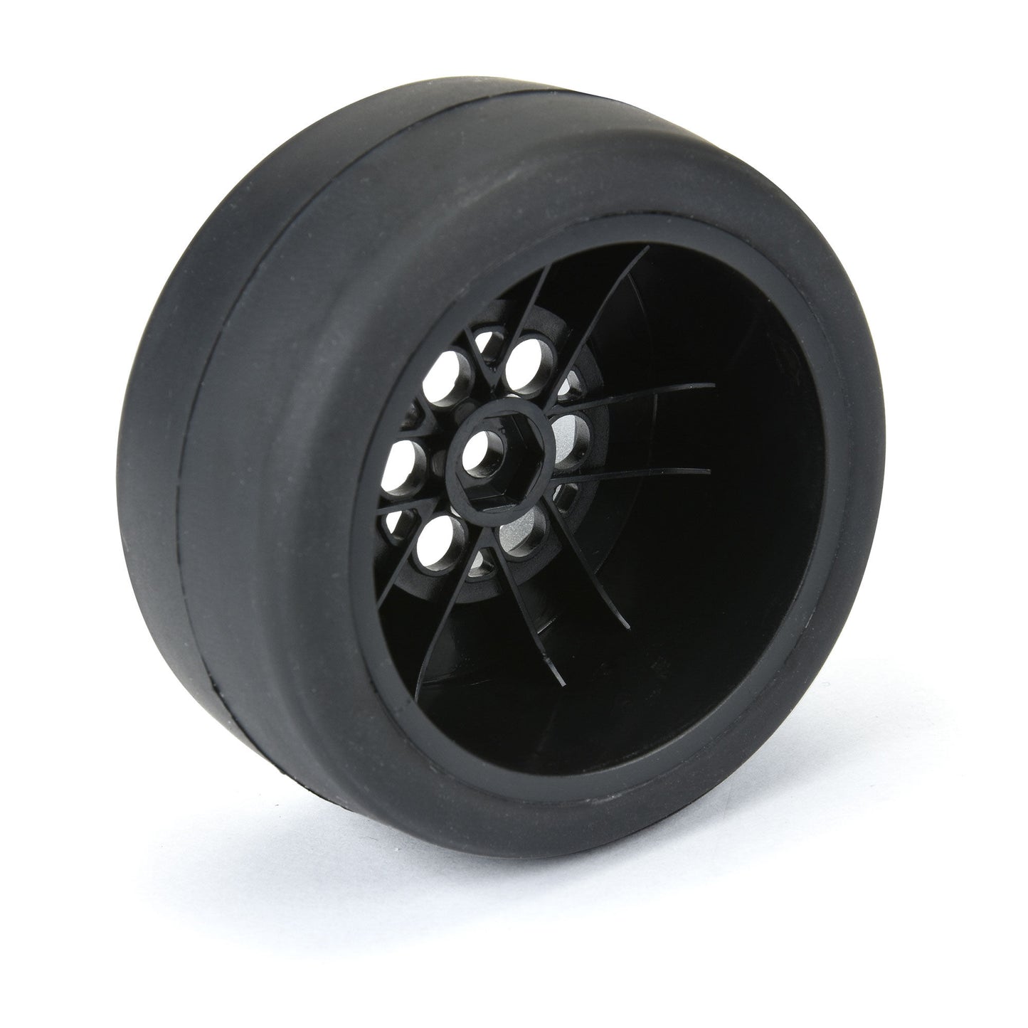 Pro-Line Racing Reaction Rear Tires MTD 8mm Black/Silver 2 Losi 1:16 PRO10218-10