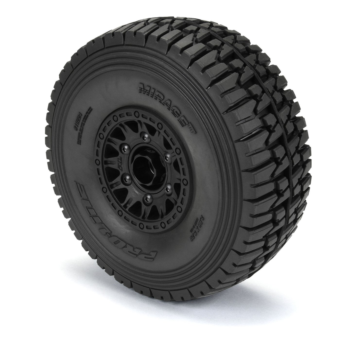 Pro-Line Racing Mirage TT BELTED F/R Tires MTD 17mm Blk Raid (2) 1:7 PRO10224-10