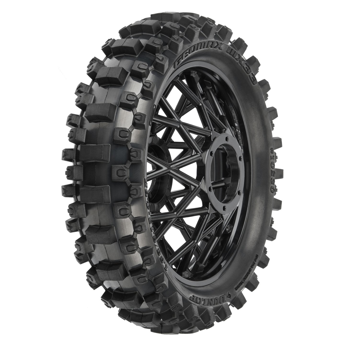 Pro-Line Racing Dunlop Geomax MX33 CR4 Rear Tire MTD Black Promo 1:4 PRO1023010