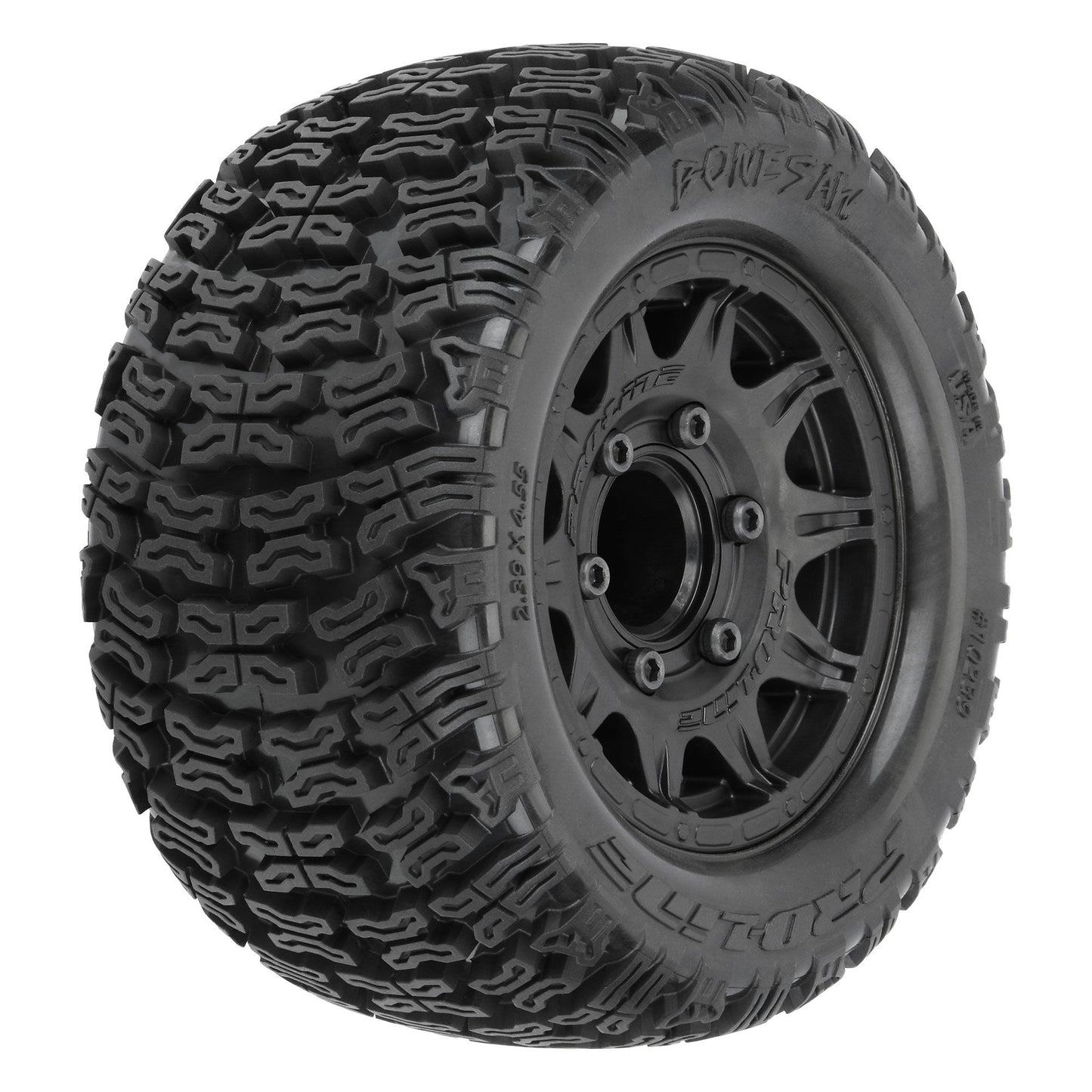 Pro-Line Racing Bonesaw 2.8" MT Tires MTD 12mm/14mm Black Raid 1:10 PRO1023910
