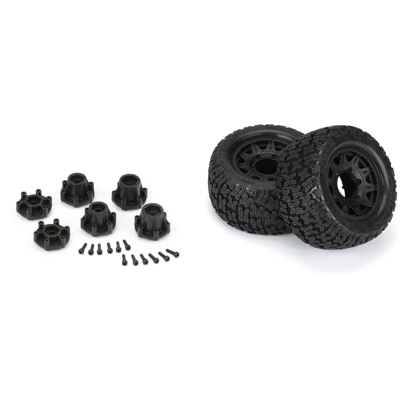 Pro-Line Racing Bonesaw 2.8" MT Tires MTD 12mm/14mm Black Raid 1:10 PRO1023910