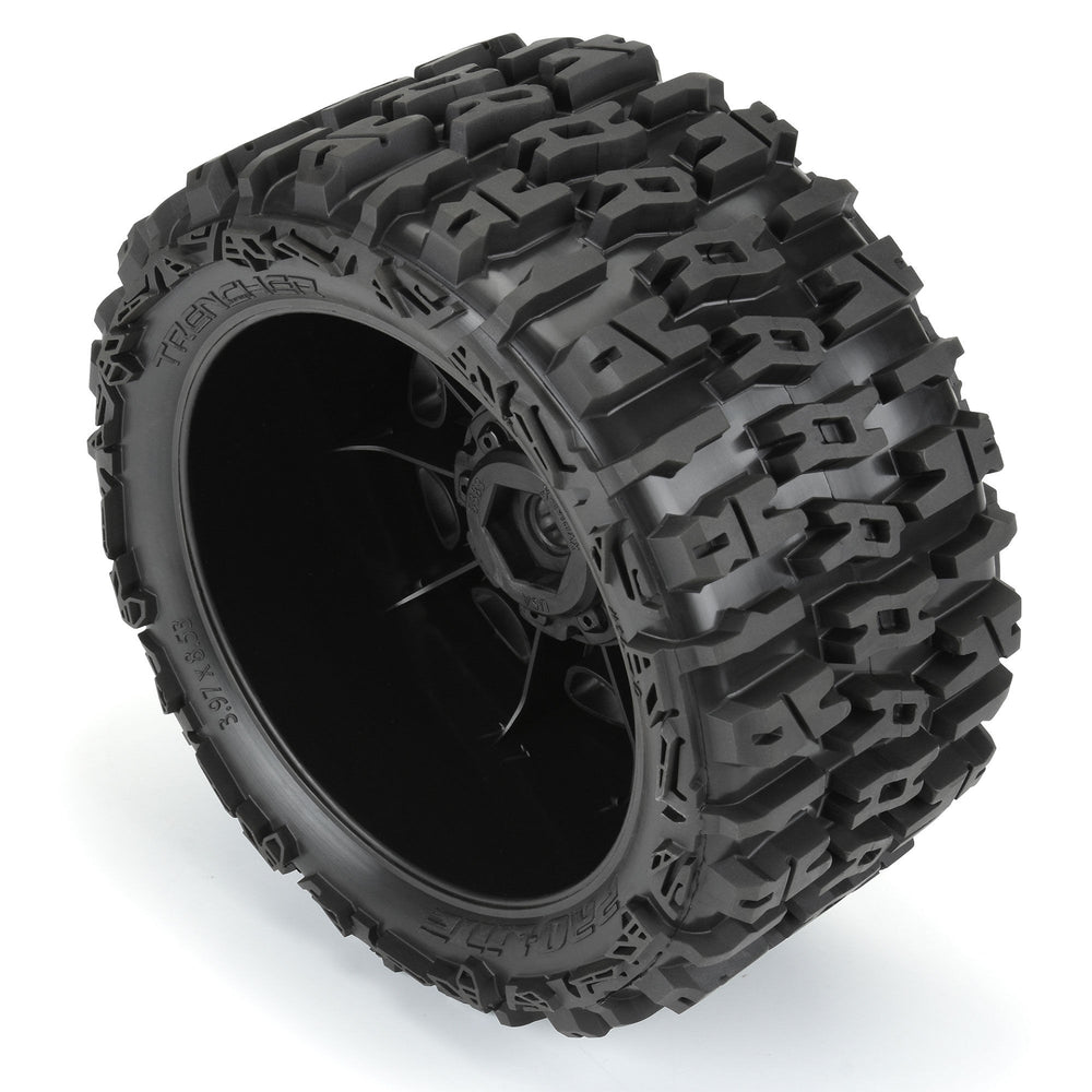 Pro-Line Racing Trencher 5.7" Tires MTD 24mm Black Raid 8x48 Hex 1:6 PRO1024010