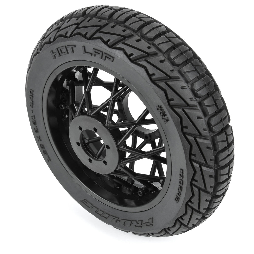 Pro-Line Racing Hot Lap MX S3 Rear Tire MTD Black Supermoto Wheel 1:4 PRO1024310