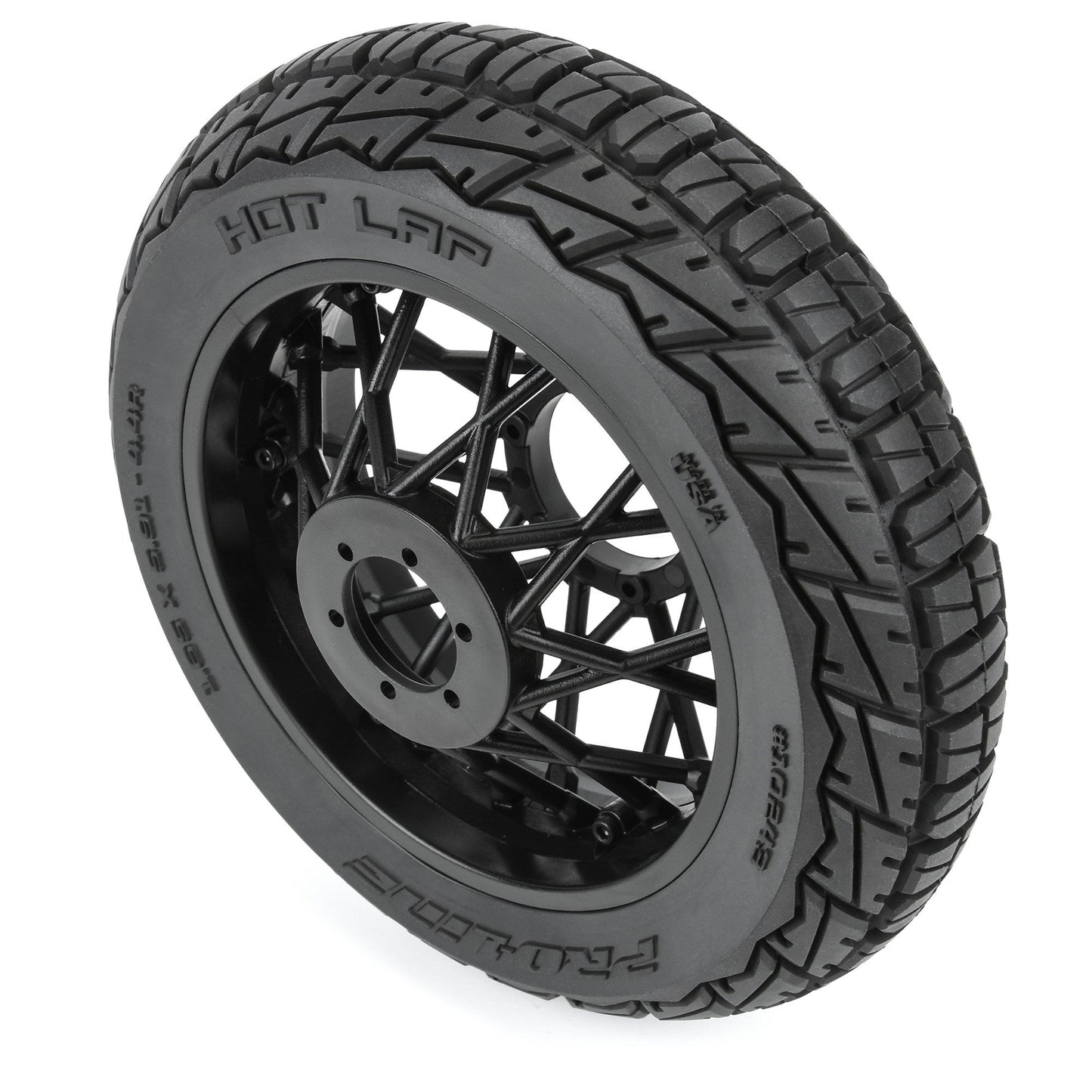 Pro-Line Racing Hot Lap MX S3 Rear Tire MTD Black Supermoto Wheel 1:4 PRO1024310