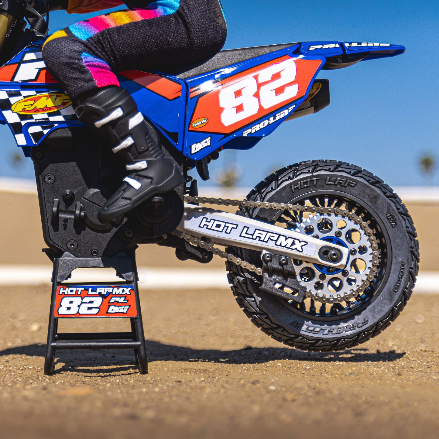 Pro-Line Racing Hot Lap MX S3 Rear Tire MTD Black Supermoto Wheel 1:4 PRO1024310