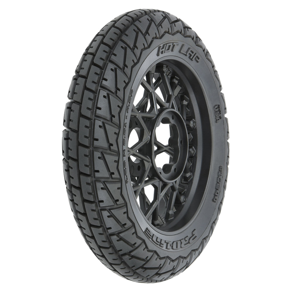 Pro-Line Racing Hot Lap MX S3 Front Tire MTD Black Supermoto 1:4 PRO1024410