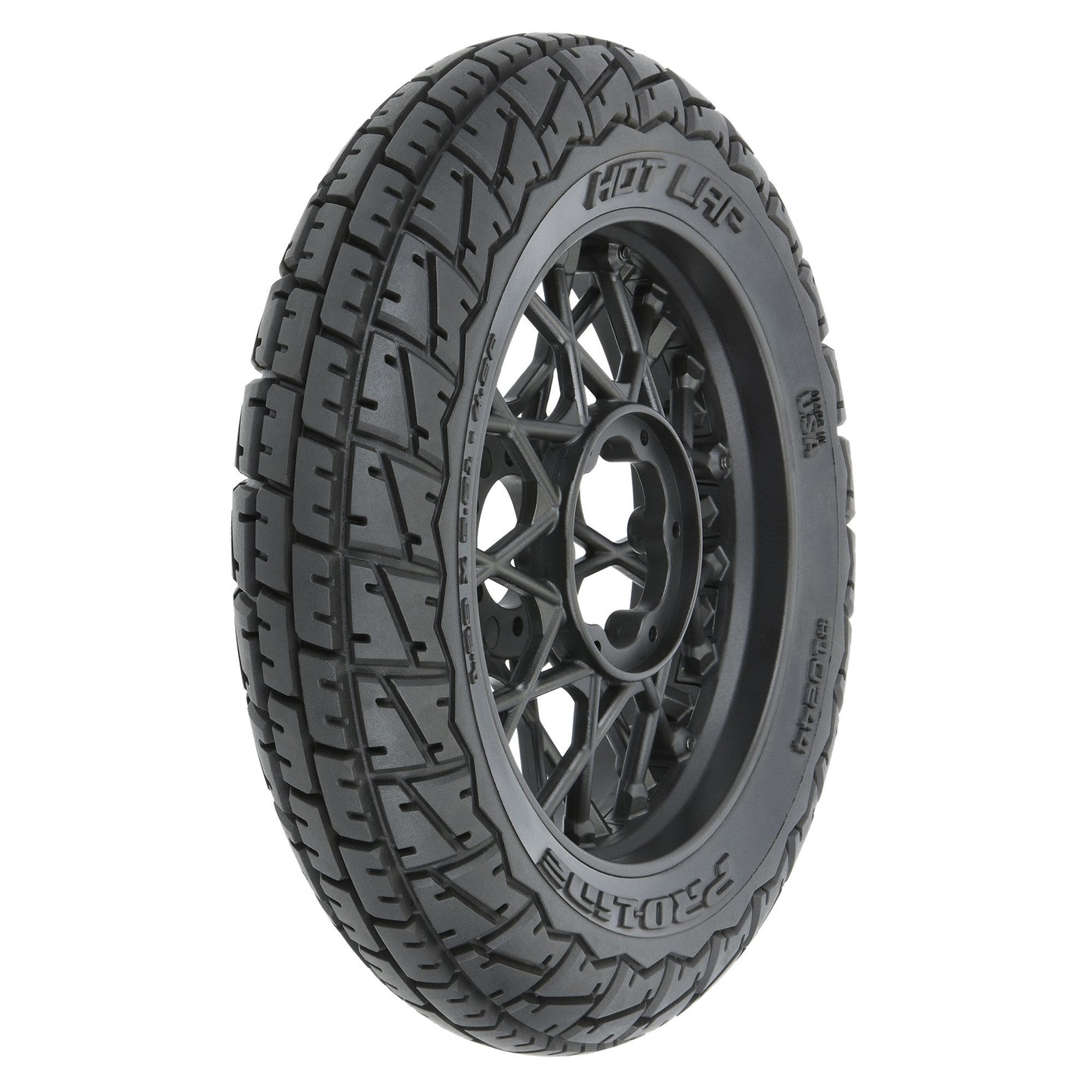 Pro-Line Racing Hot Lap MX S3 Front Tire MTD Black Supermoto 1:4 PRO1024410