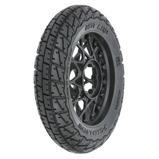 Pro-Line Racing Hot Lap MX S3 Front Tire MTD Black Supermoto 1:4 PRO1024410
