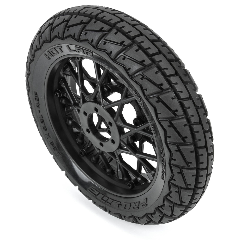 Pro-Line Racing Hot Lap MX S3 Front Tire MTD Black Supermoto 1:4 PRO1024410