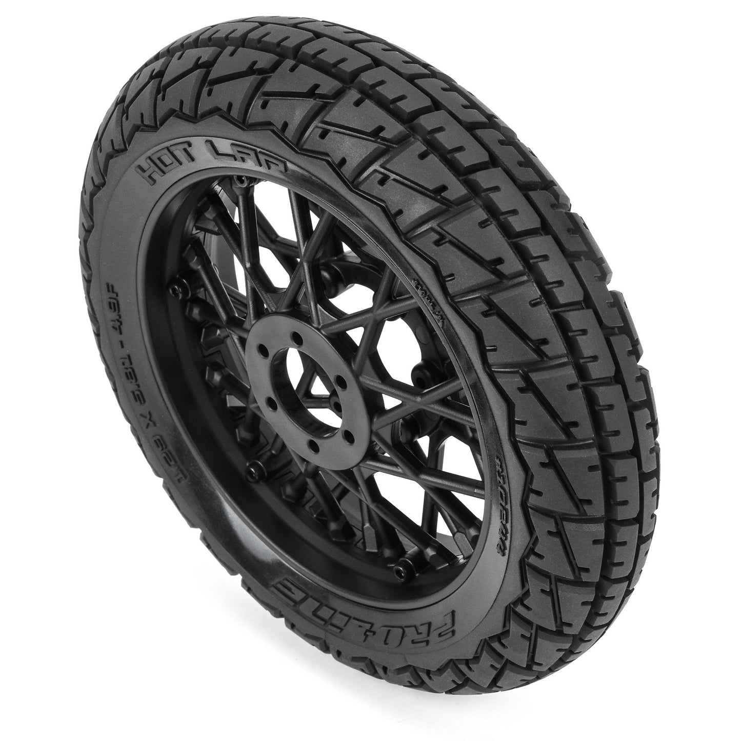 Pro-Line Racing Hot Lap MX S3 Front Tire MTD Black Supermoto 1:4 PRO1024410