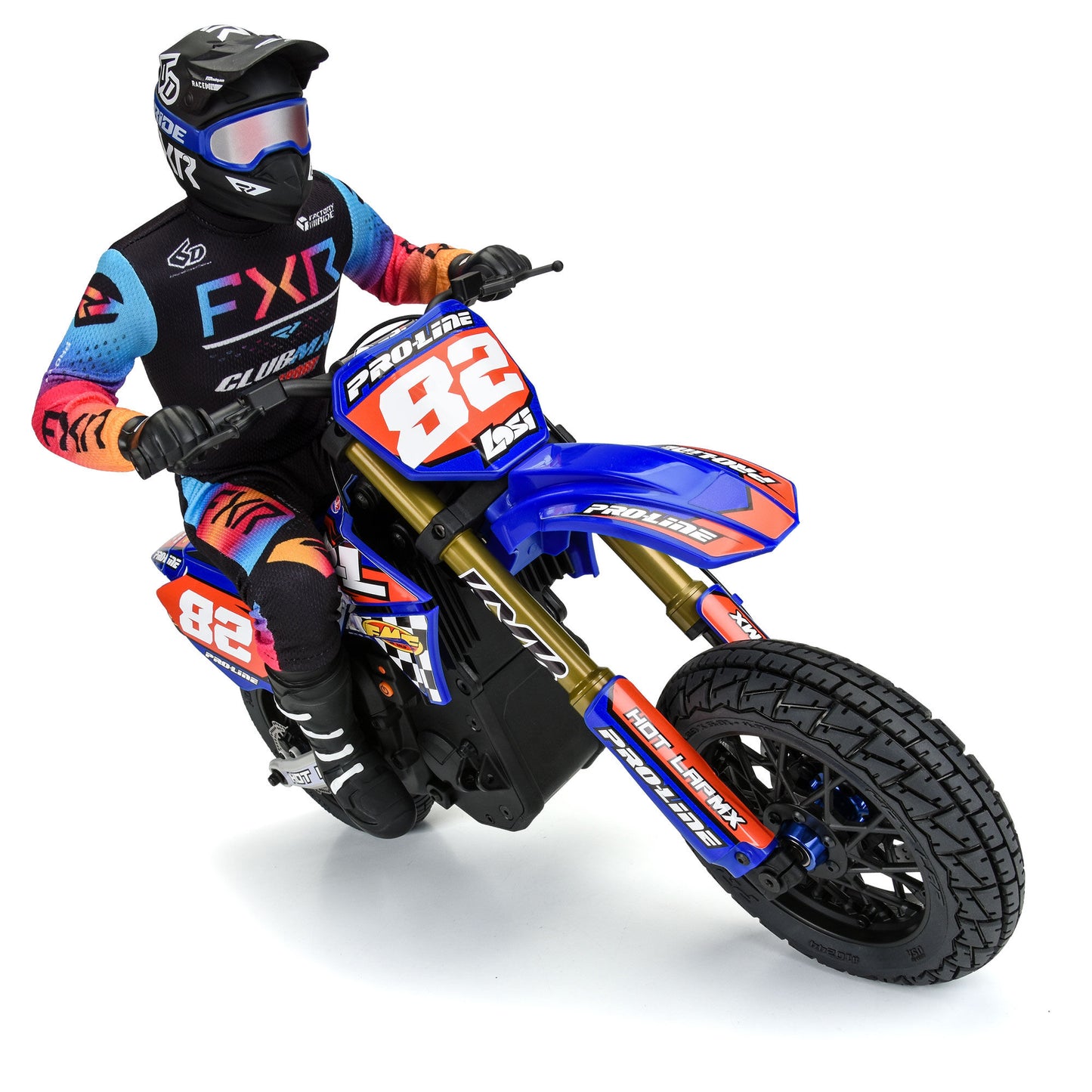 Pro-Line Racing Hot Lap MX S3 Front Tire MTD Black Supermoto 1:4 PRO1024410
