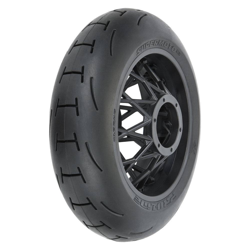 Pro-Line Racing Supermoto 2.0 S3 Rear Tire MTD Black Supermoto 1:4 PRO1024510