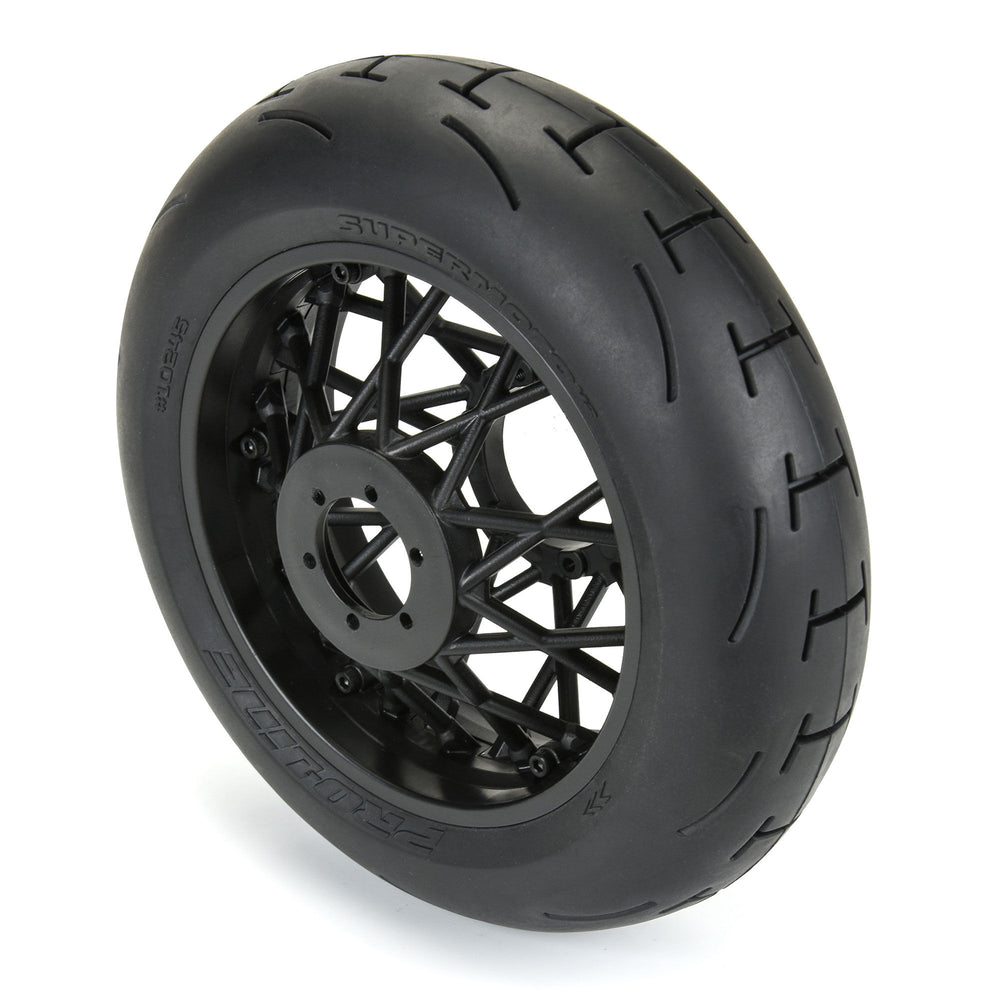 Pro-Line Racing Supermoto 2.0 S3 Rear Tire MTD Black Supermoto 1:4 PRO1024510
