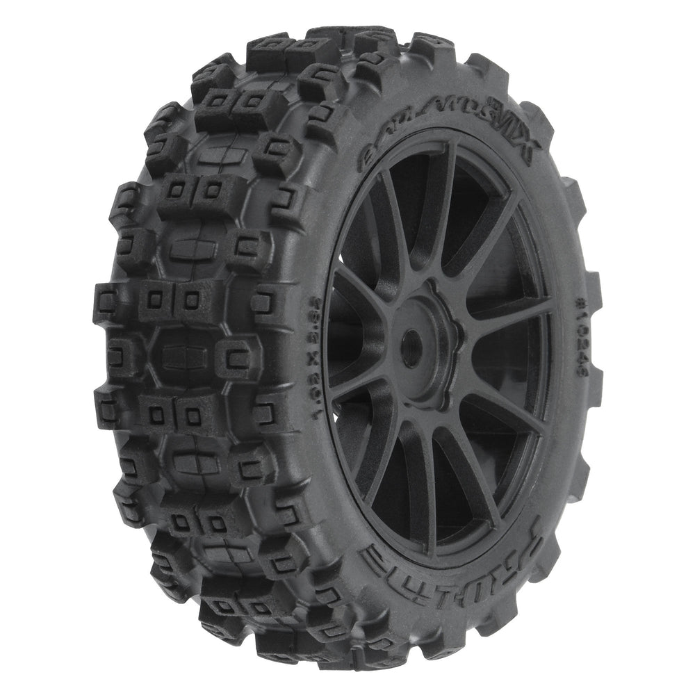 Pro-Line Racing Badlands MX 1.9" Buggy Tires MTD Mach-10 Black Wheels PRO1024610