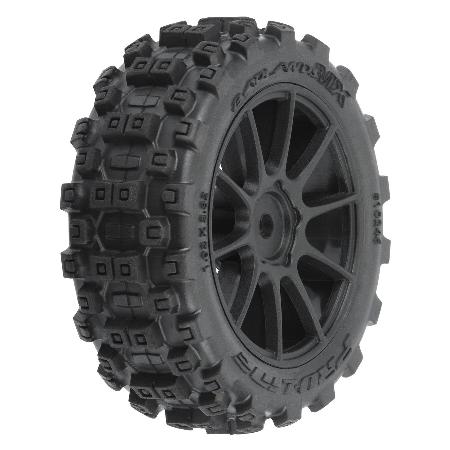 Pro-Line Racing Badlands MX 1.9" Buggy Tires MTD Mach-10 Black Wheels PRO1024610