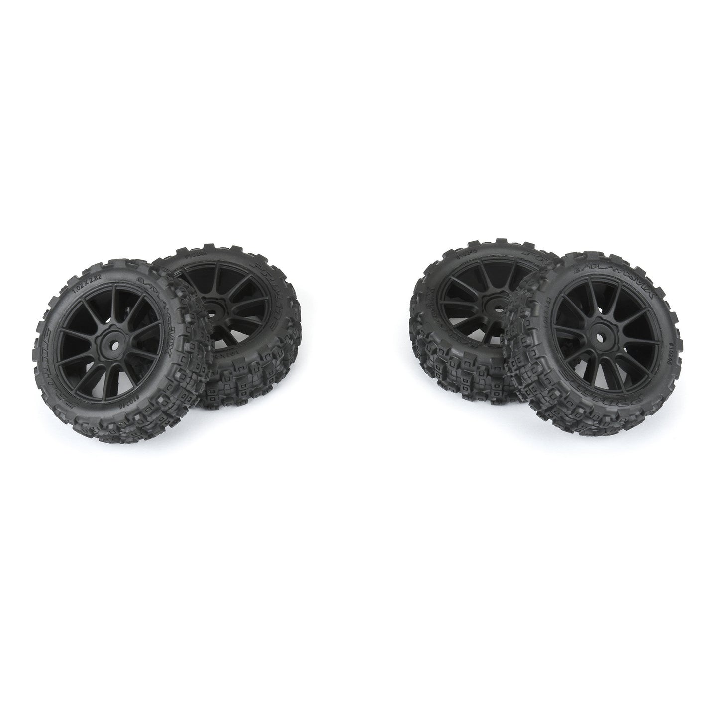 Pro-Line Racing Badlands MX 1.9" Buggy Tires MTD Mach-10 Black Wheels PRO1024610