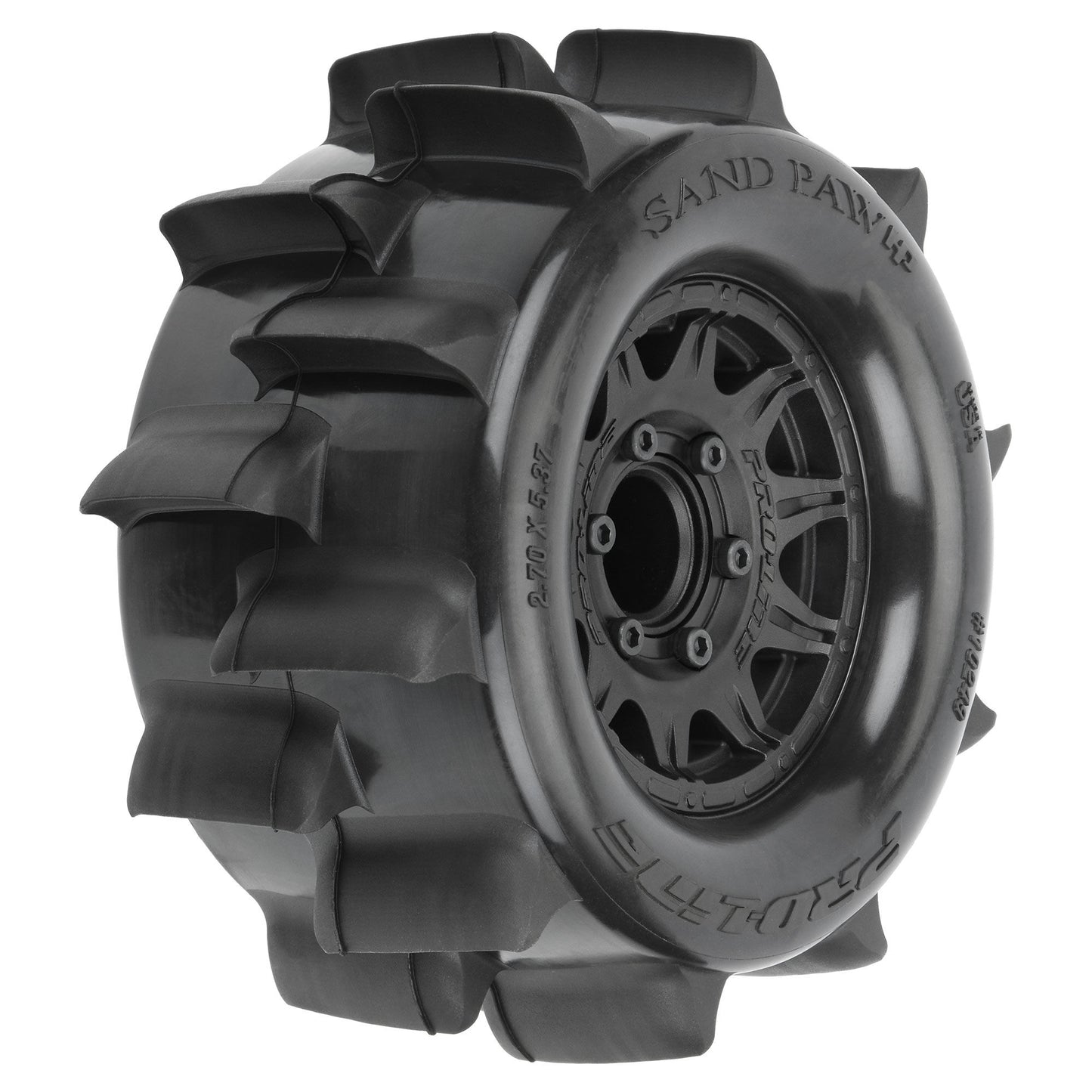 Pro-Line Racing Sand Paw HP BELT 2.8" MT Tires MTD 12/14mm Black 1:10 PRO1024910