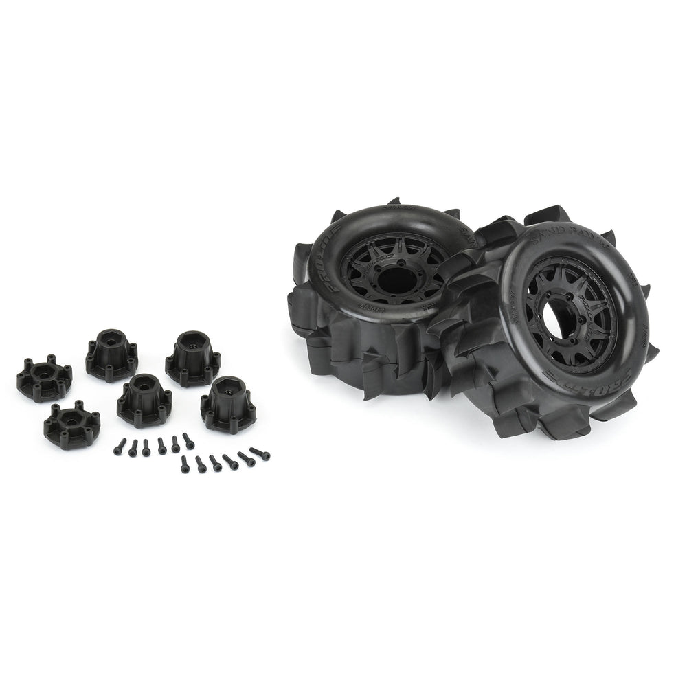 Pro-Line Racing Sand Paw HP BELT 2.8" MT Tires MTD 12/14mm Black 1:10 PRO1024910