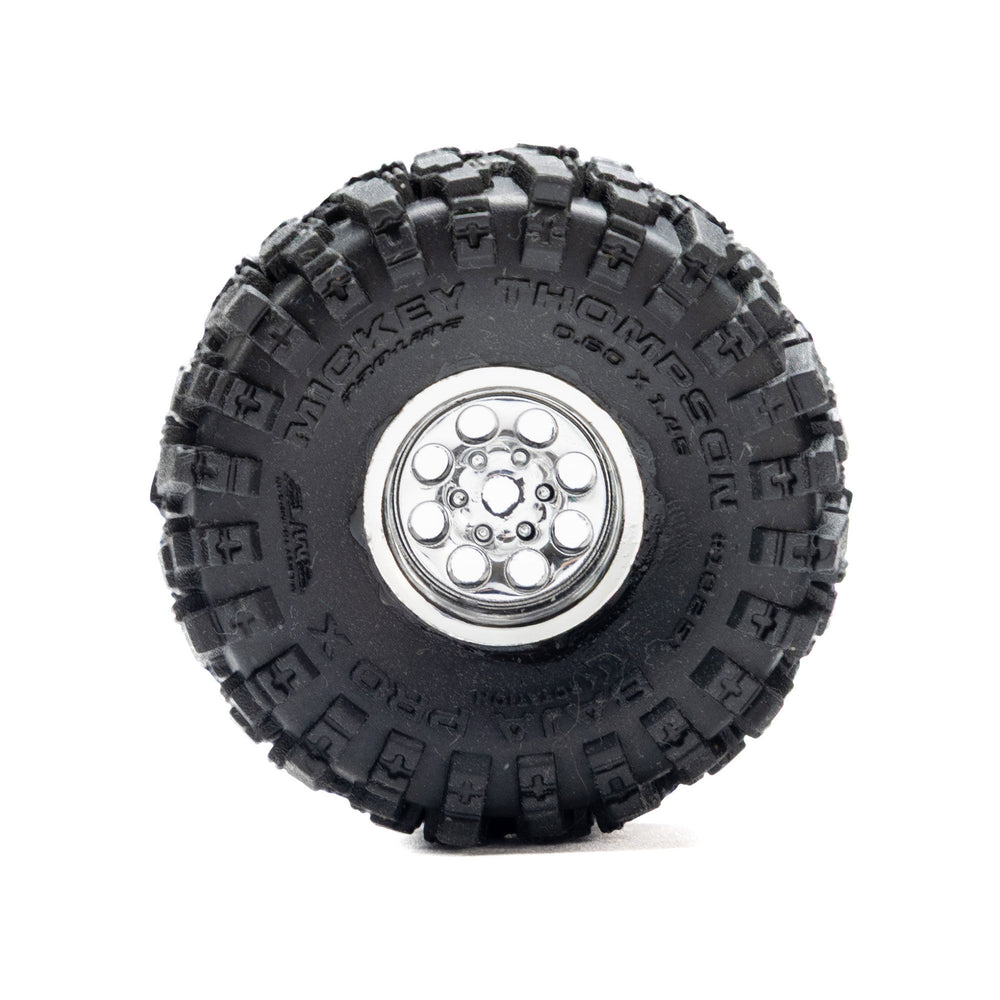 Pro-Line Racing Baja Pro X Mounted Chrome Beast Tires (4): SCX30 1:30 PRO1025110