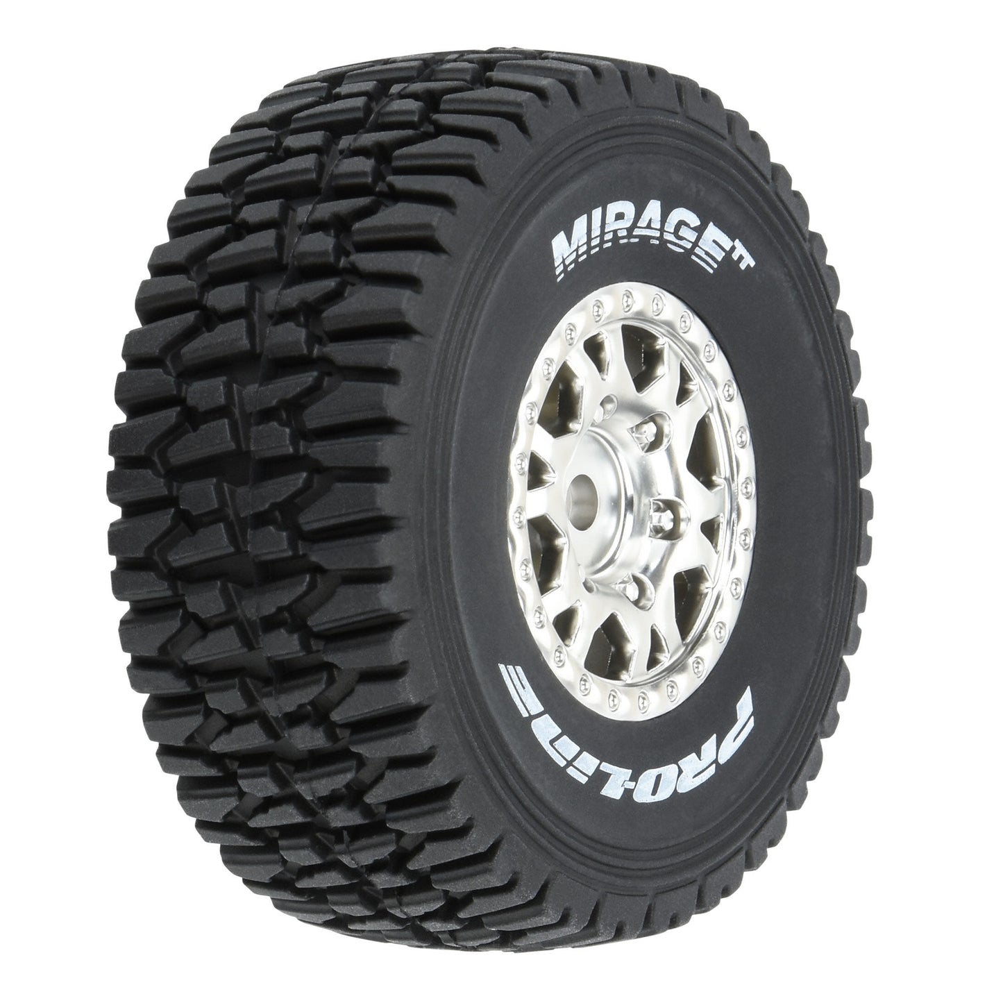 Pro-Line Racing Mirage TT Tires MTD 12mm Silver Impulse 4 Mojave 1:16 PRO1025310