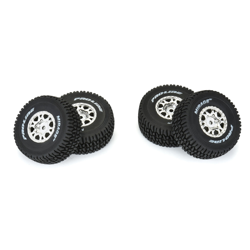 Pro-Line Racing Mirage TT Tires MTD 12mm Silver Impulse 4 Mojave 1:16 PRO1025310