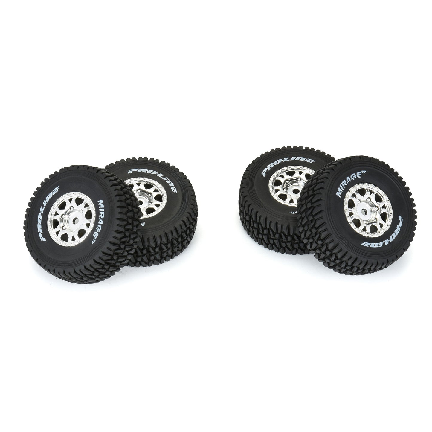 Pro-Line Racing Mirage TT Tires MTD 12mm Silver Impulse 4 Mojave 1:16 PRO1025310