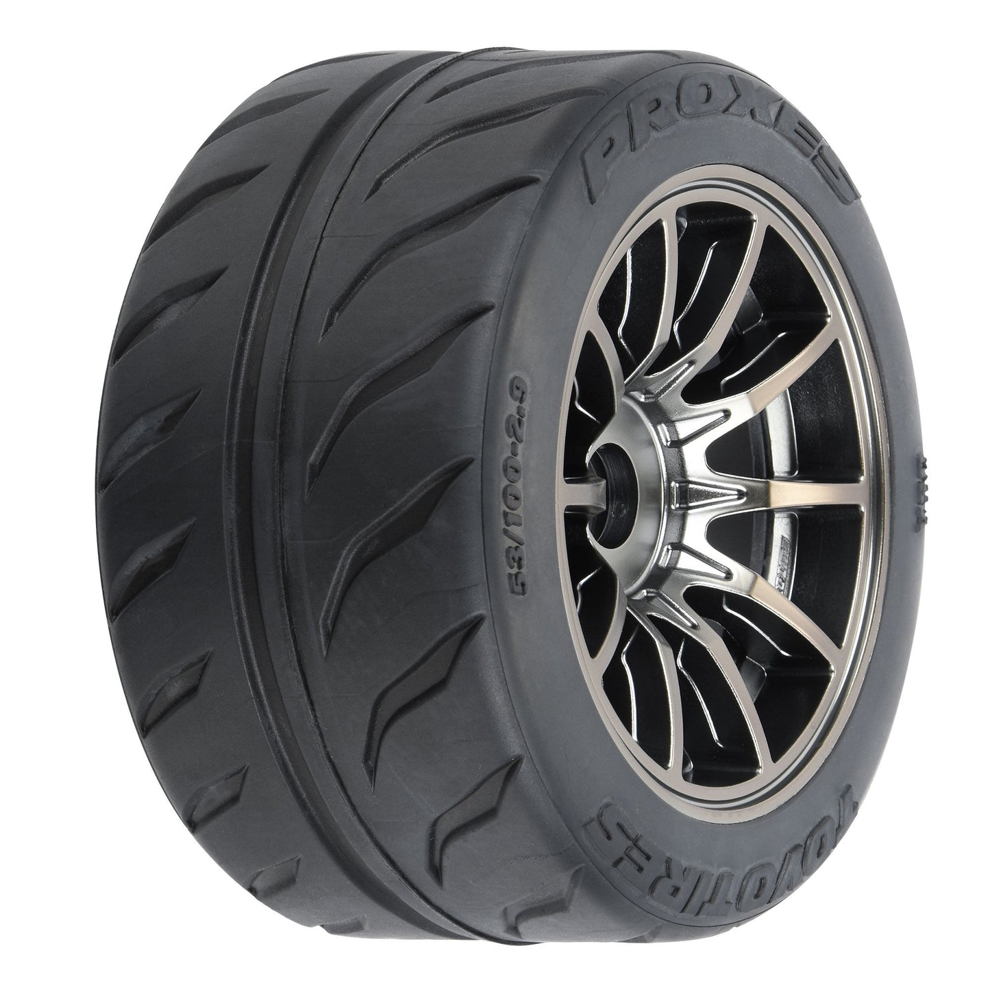 Pro-Line Racing Toyo Proxes R888R S3 53/100 2.9" BELTED MTD 17mm 1:7 PRO1025711