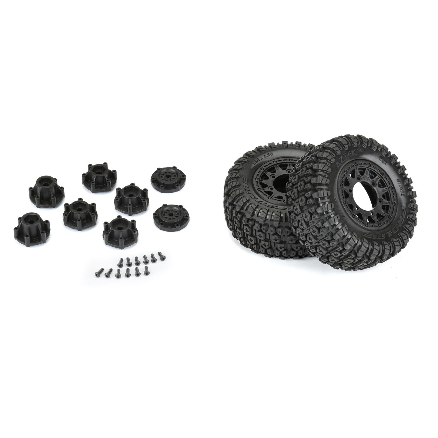 Pro-Line Racing Aztek M2 2.2"/3.0" SC MTD 12mm & 14mm Black Raid 1:10 PRO1026210