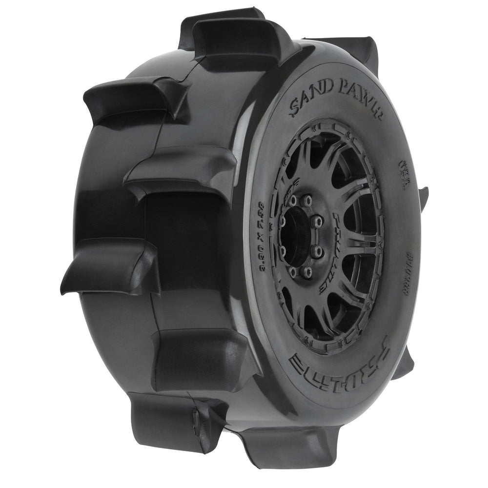 Pro-Line Racing Sand Paw HP BELTED 3.8" MT Tires MTD 17mm Black 1:8 PRO1026810