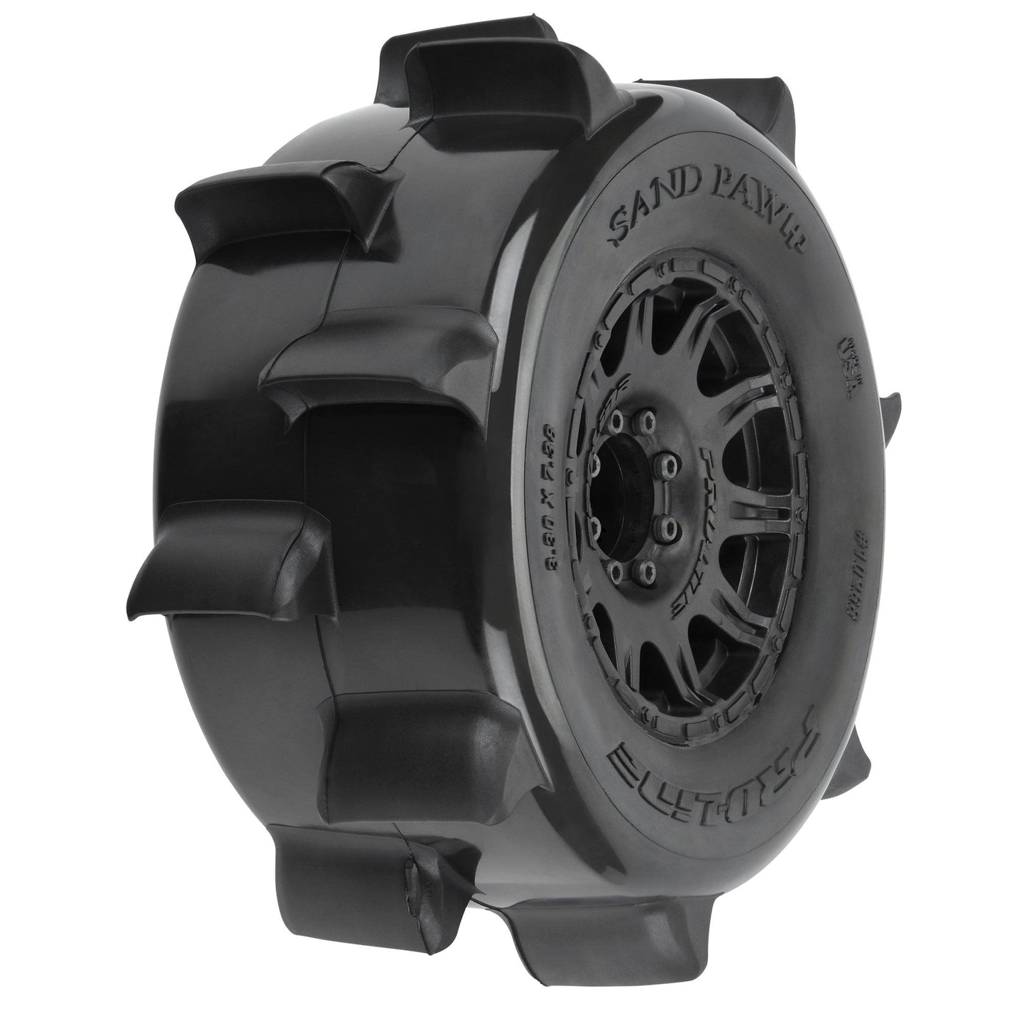 Pro-Line Racing Sand Paw HP BELTED 3.8" MT Tires MTD 17mm Black 1:8 PRO1026810
