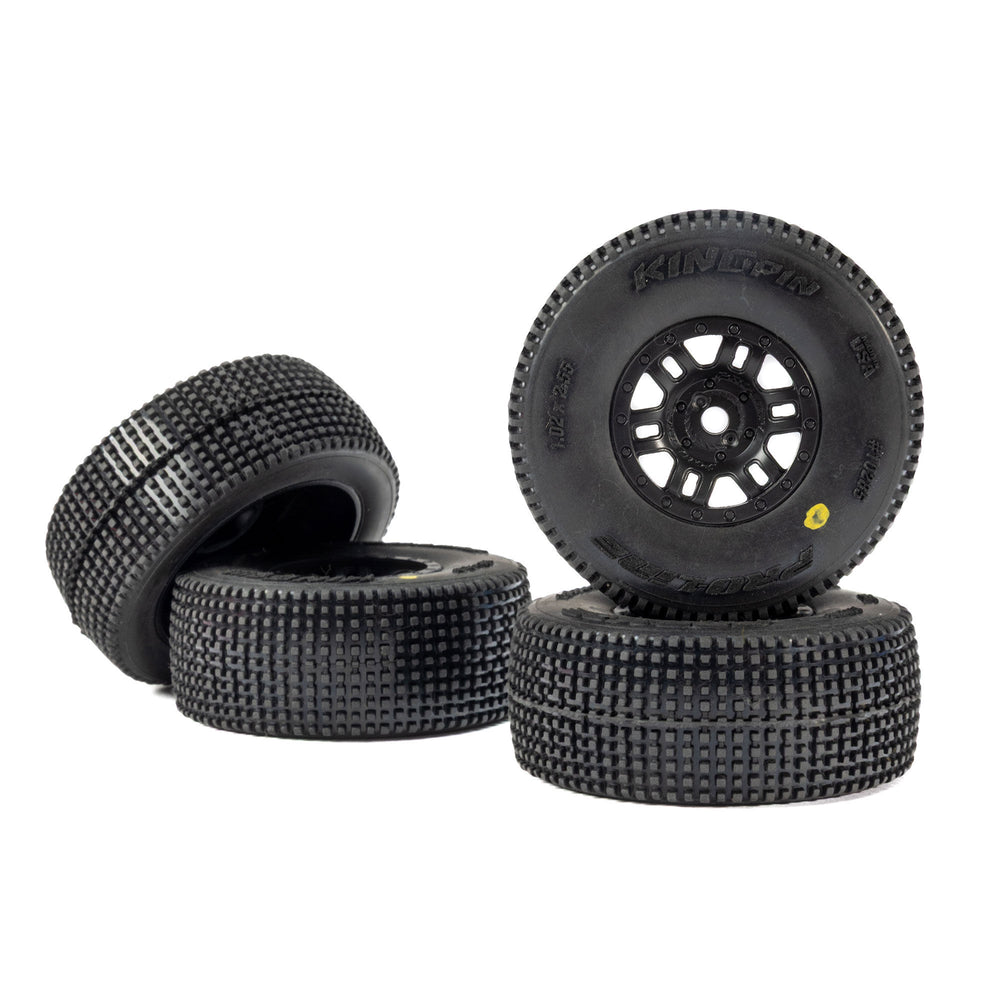 Pro-Line Racing King Pin F/R Tires MTD 12mm Black Split Six (4): 1:16 PRO1028510