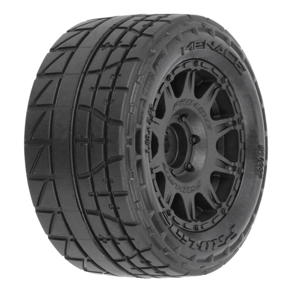 Pro-Line Racing Menace F/R Street Tires MTD 12mm Black Raid (4) 1:18 PRO1028710