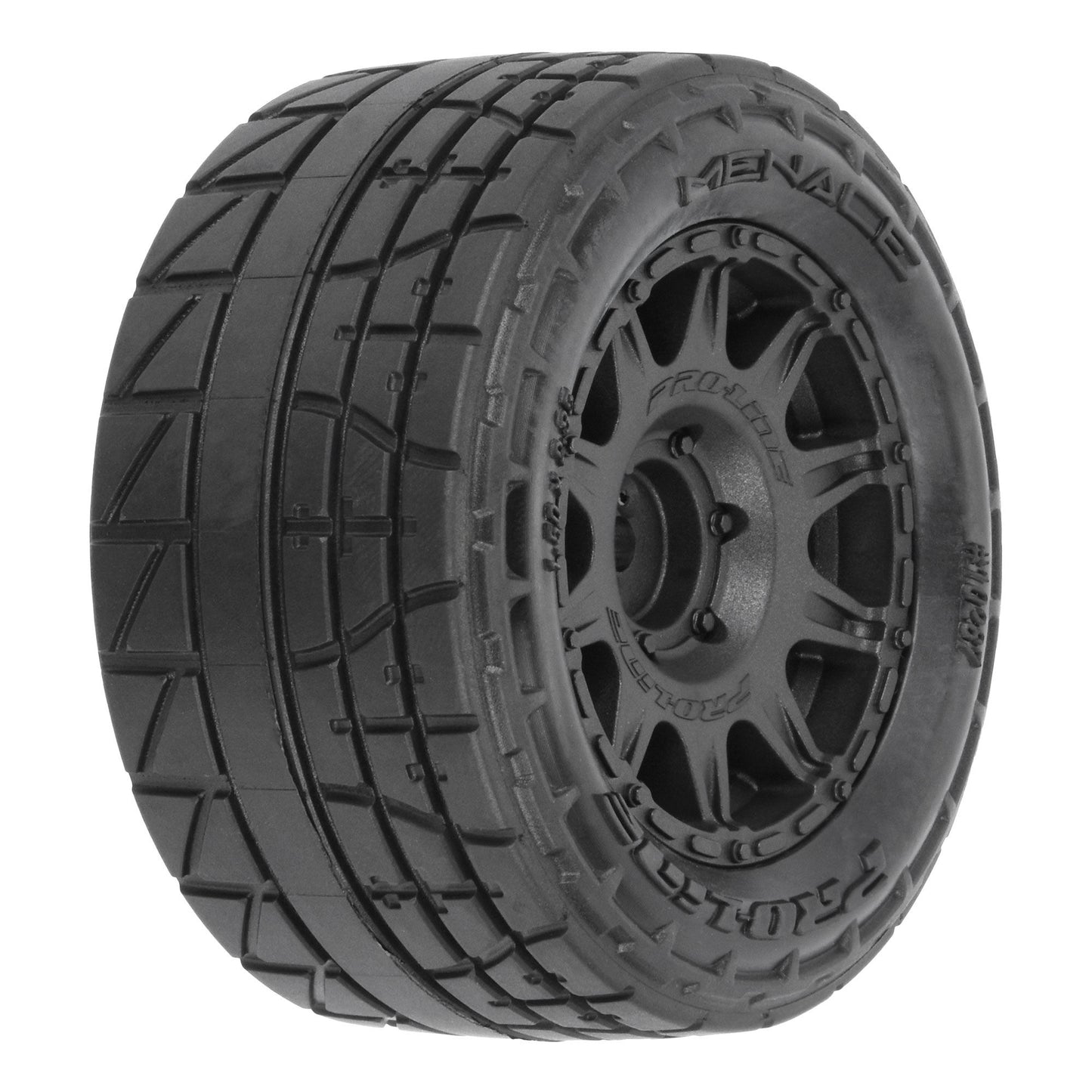 Pro-Line Racing Menace F/R Street Tires MTD 12mm Black Raid (4) 1:18 PRO1028710