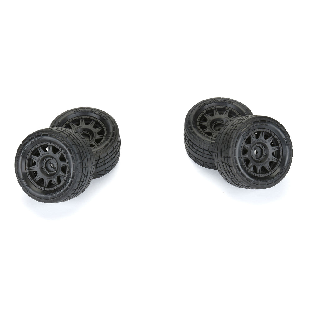 Pro-Line Racing Menace F/R Street Tires MTD 12mm Black Raid (4) 1:18 PRO1028710