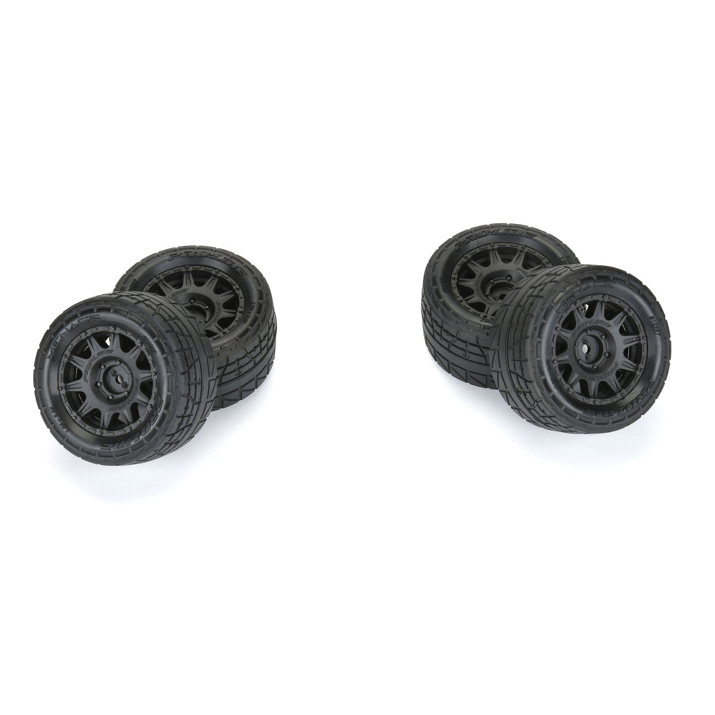 Pro-Line Racing Menace F/R Street Tires MTD 12mm Black Raid (4) 1:18 PRO1028710