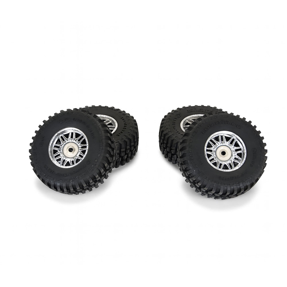 Pro-Line Racing Flat Iron F/R Tires Mounted 12mm Hex Chrome Diablo 4 PRO1028810