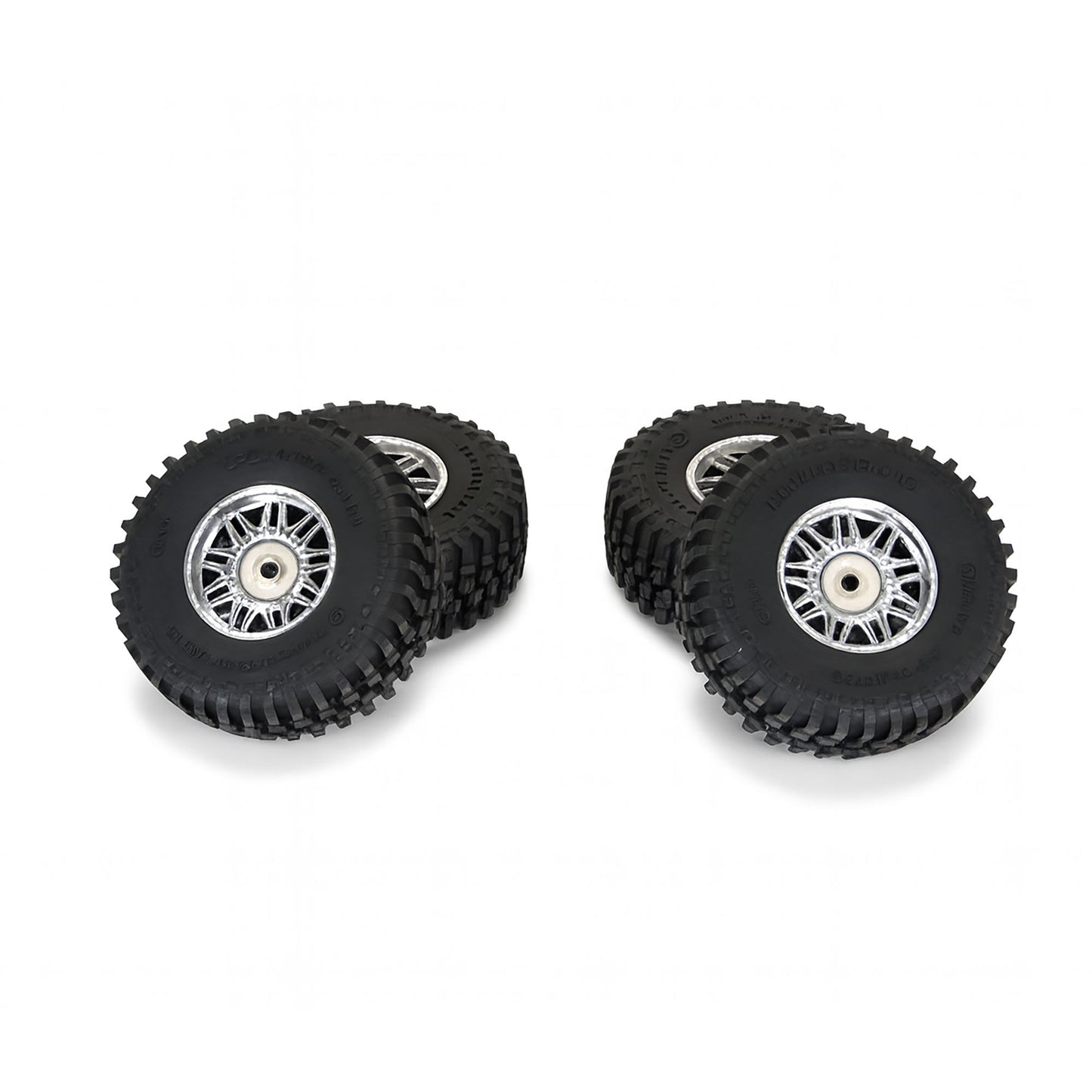 Pro-Line Racing Flat Iron F/R Tires Mounted 12mm Hex Chrome Diablo 4 PRO1028810