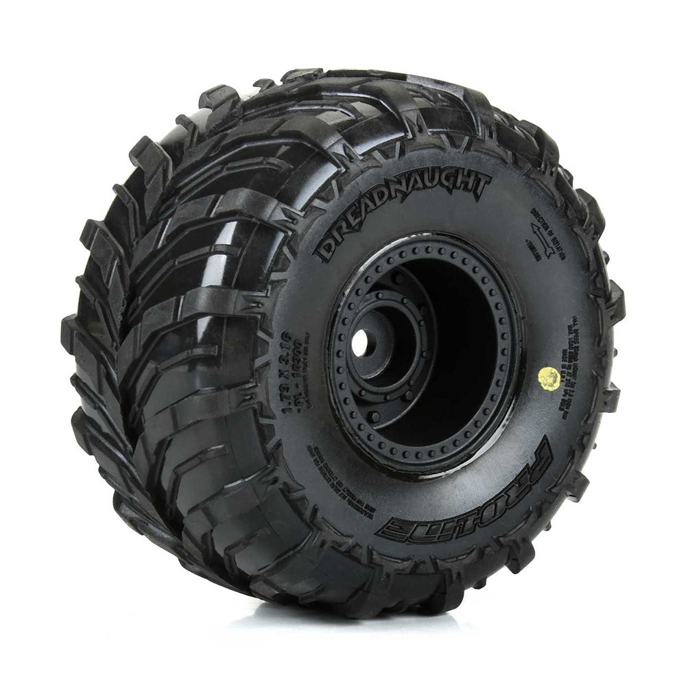Pro-Line Racing Dreadnaught MTD Black Wheel F/R (4) ARRMA GORGON/QUA PRO1030010