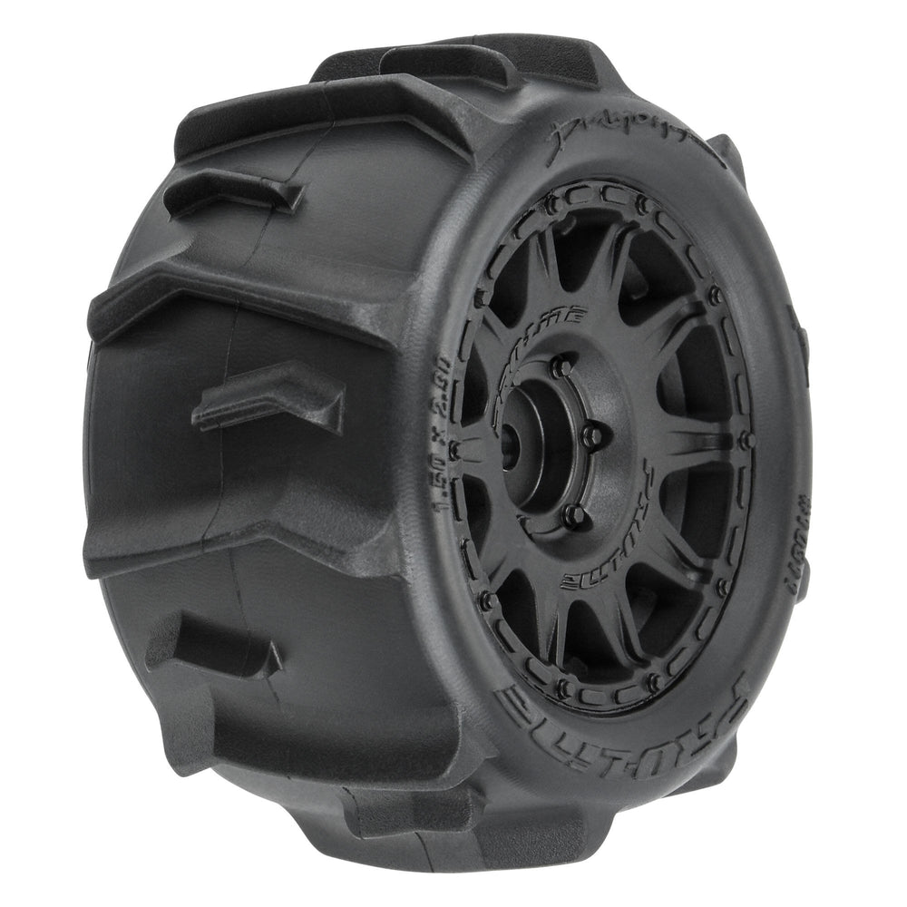 Pro-Line Racing Dumont F/R Tires MTD 12mm Black Raid (4) Granite 1:18 PRO1031110