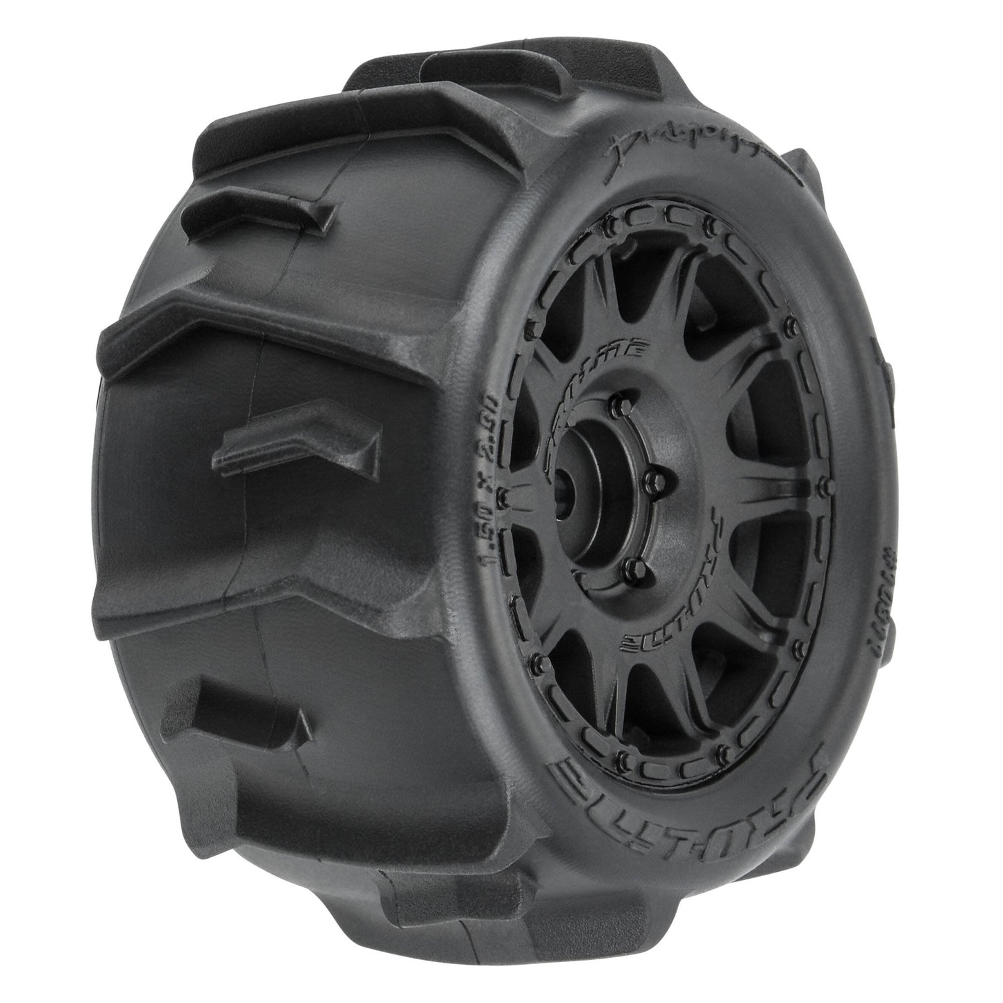 Pro-Line Racing Dumont F/R Tires MTD 12mm Black Raid (4) Granite 1:18 PRO1031110
