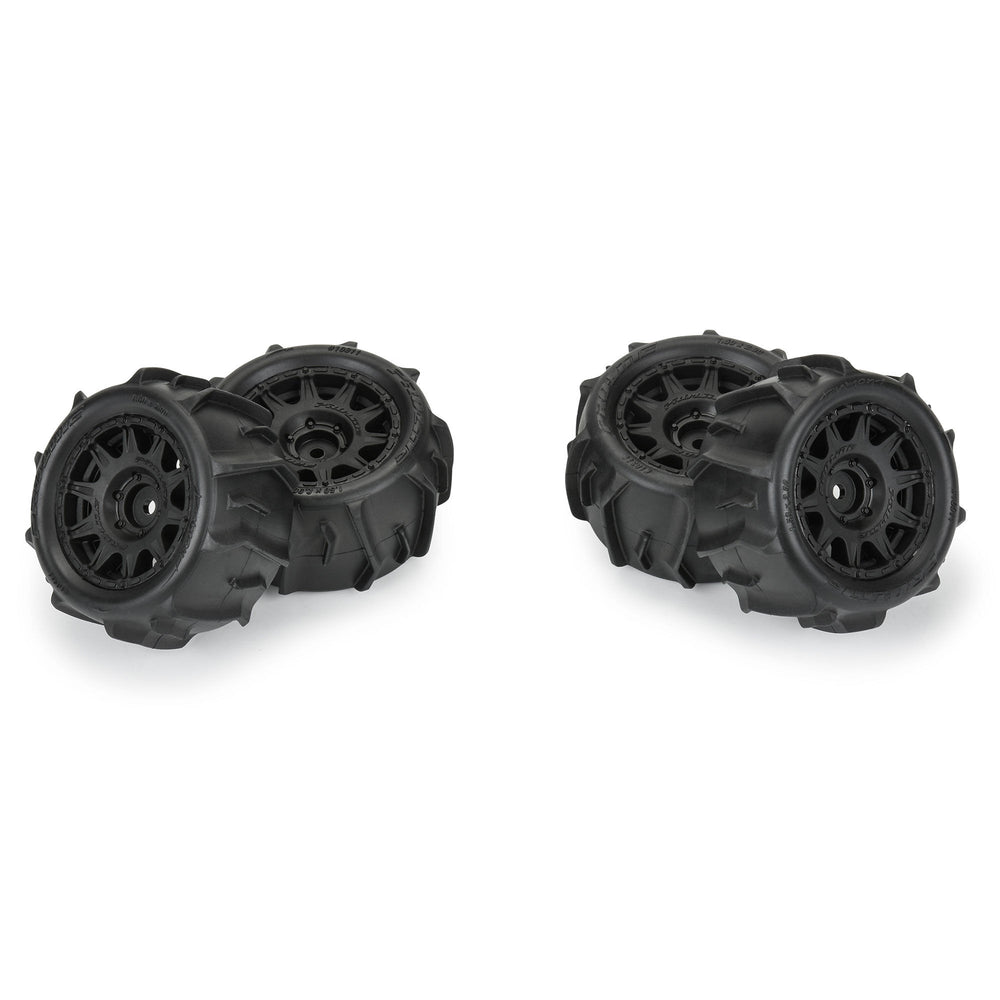 Pro-Line Racing Dumont F/R Tires MTD 12mm Black Raid (4) Granite 1:18 PRO1031110