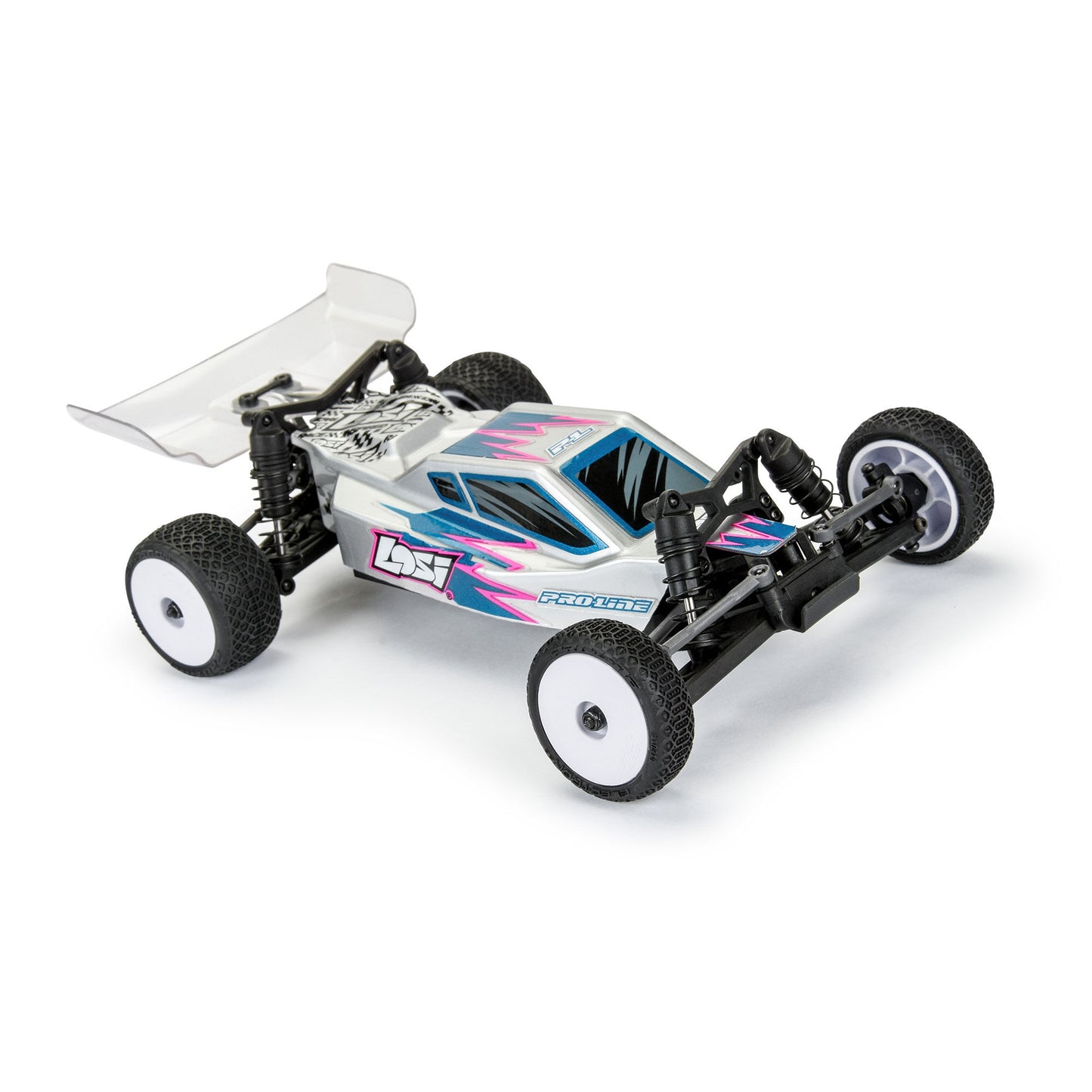 Pro-Line Racing Electron 2.0 Buggy F/R Tires Mounted 7mm White 4,1:24 PRO1031413