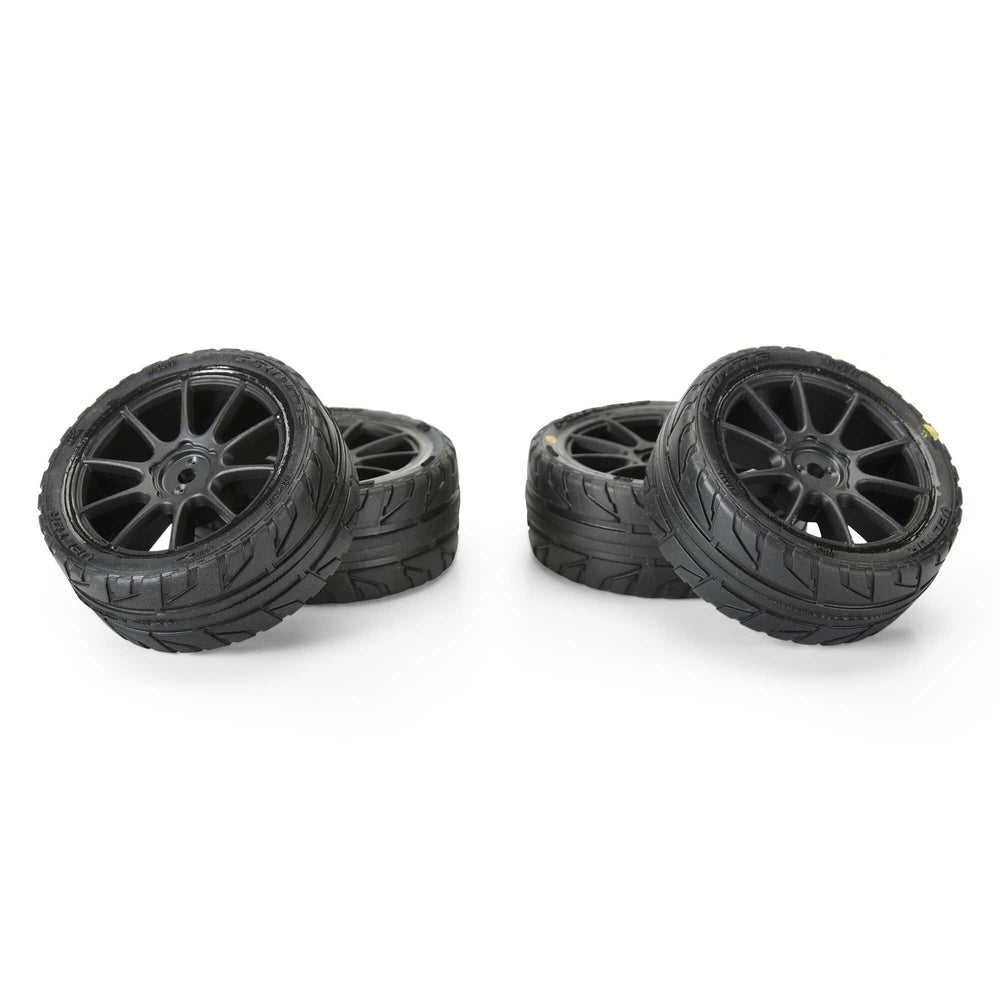 Pro-Line Racing Vector Tire MTD 12mm Black Velocity Wheel (4) TY 1:14 PRO1032010