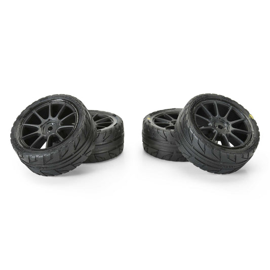 Pro-Line Racing Vector Tire MTD 12mm Black Velocity Wheel (4) TY 1:14 PRO1032010