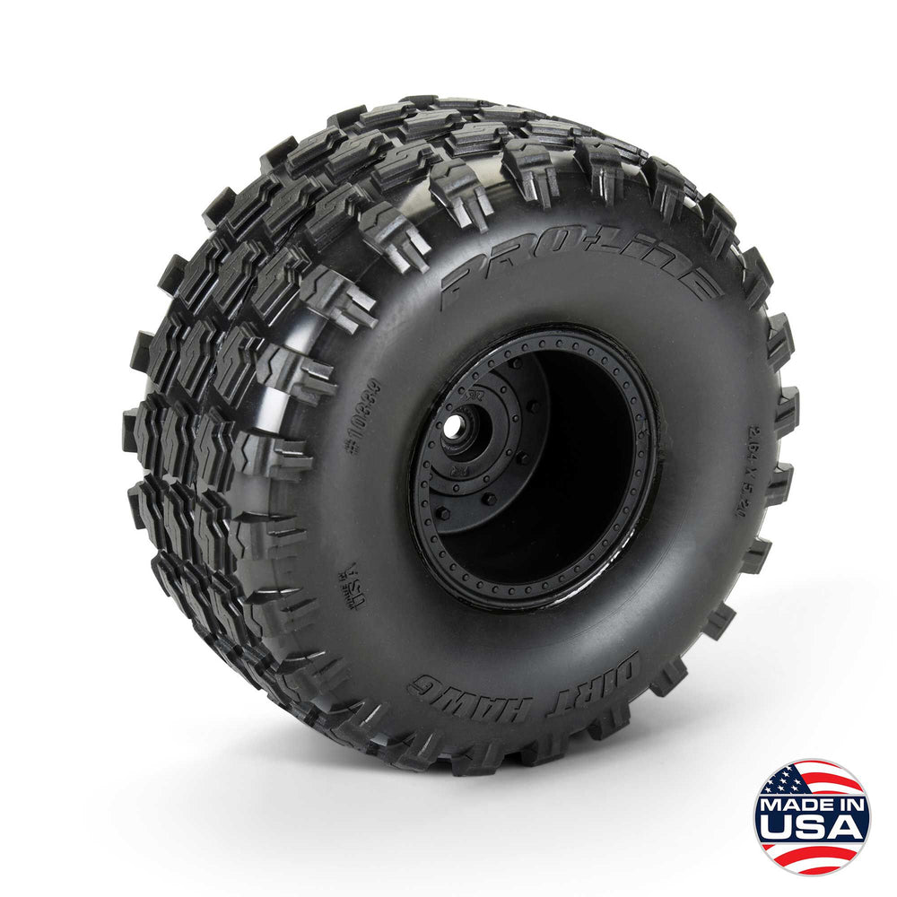 Pro-Line Racing Dirt Hawg 2.0 F/R 2.6" MT Tires MTD ARRMA Wheels 1:10 PRO1033910