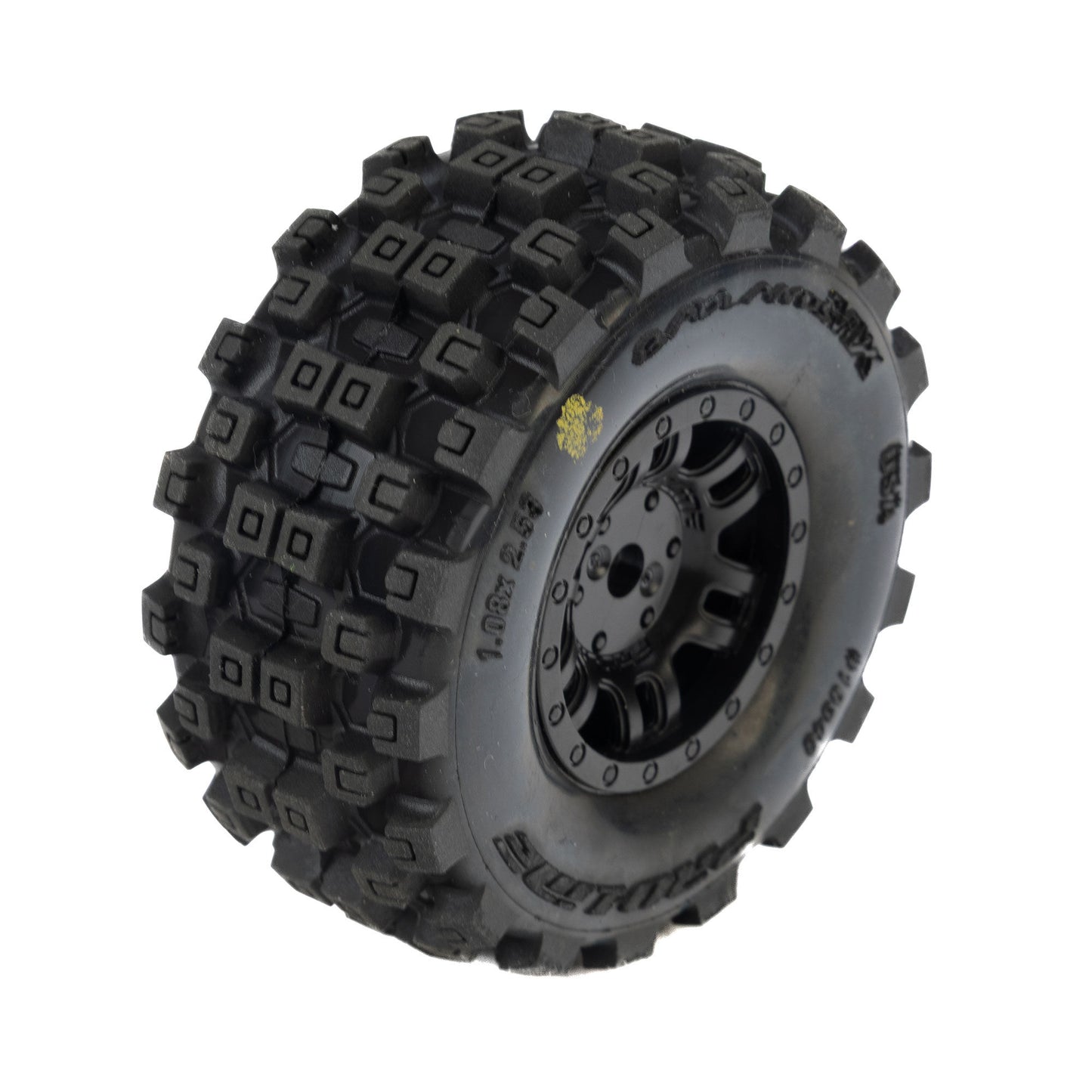Pro-Line Racing Badlands MX F/R Tires MTD 12mm Black Split Six 1:16 PRO1034010