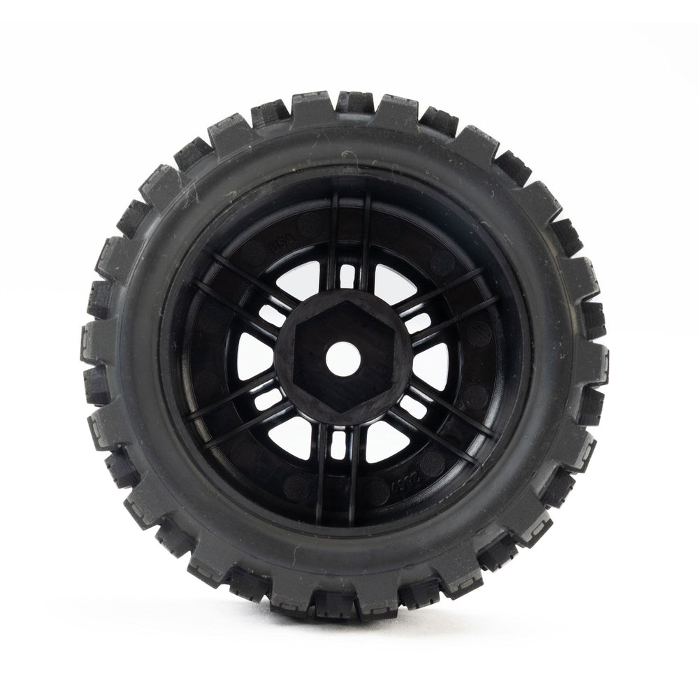 Pro-Line Racing Badlands MX F/R Tires MTD 12mm Black Split Six 1:16 PRO1034010