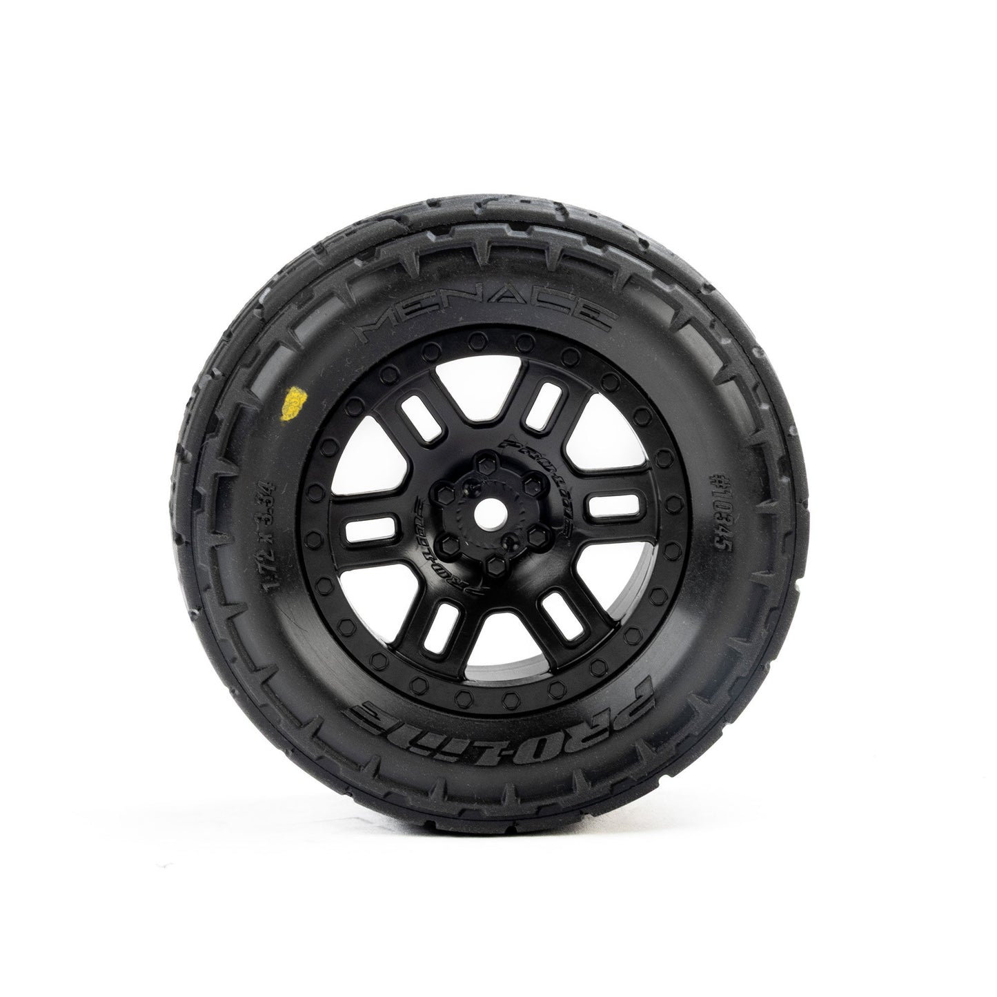 Pro-Line Racing Menace F/R Street Tires Mounted 12mm Black Split Six PRO1034510