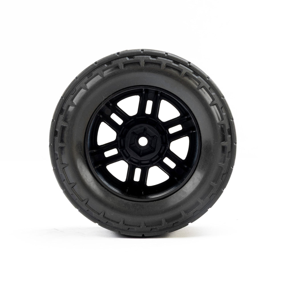 Pro-Line Racing Menace F/R Street Tires Mounted 12mm Black Split Six PRO1034510