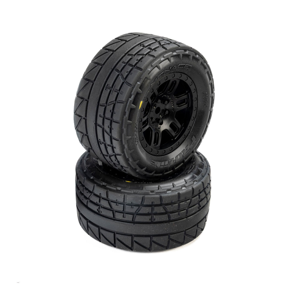 Pro-Line Racing Menace F/R Street Tires Mounted 12mm Black Split Six PRO1034510